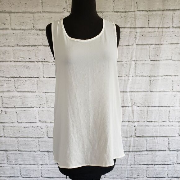 Gibson Lace Back Woven Tank Top Size Small - Picture 1 of 8